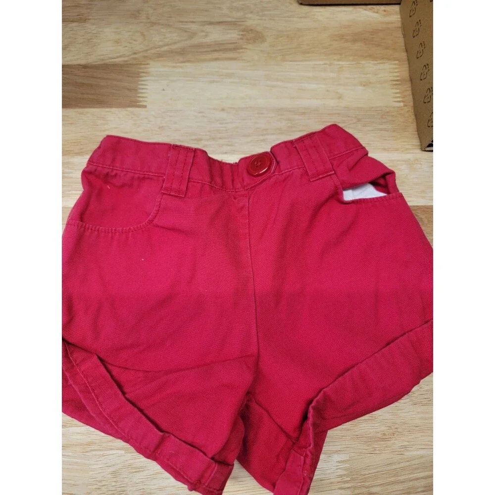 Gymboree 12-18 Months Short Sweet Watermelon Ruby Red Bubble Elastic Waist